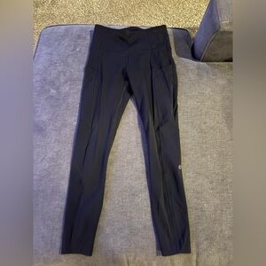 lululemon athletica Black High-Rise Performance Leggings with Side Pocket